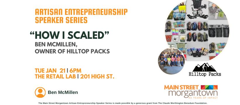 Speaker Series: “How I Scaled” Ben McMillen Owner of Hilltop Packs