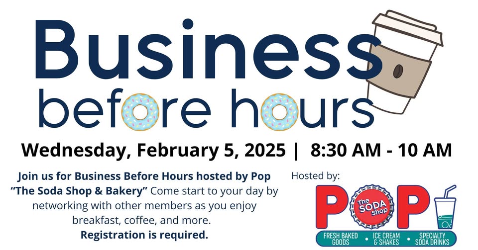 Business Before Hours at Pop “The Soda Shop & Bakery”