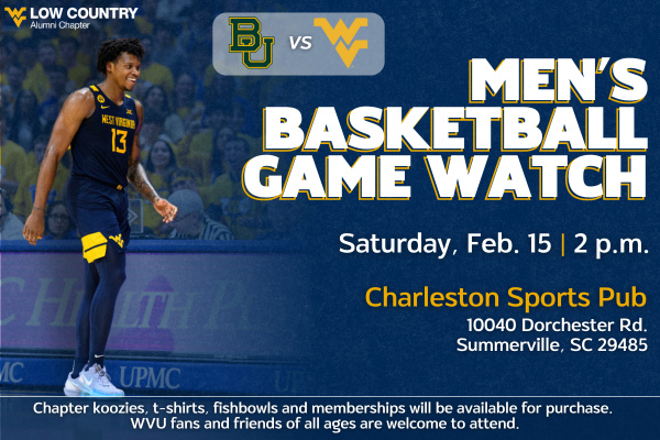 WVU vs. Baylor Game Watch – Low Country Chapter
