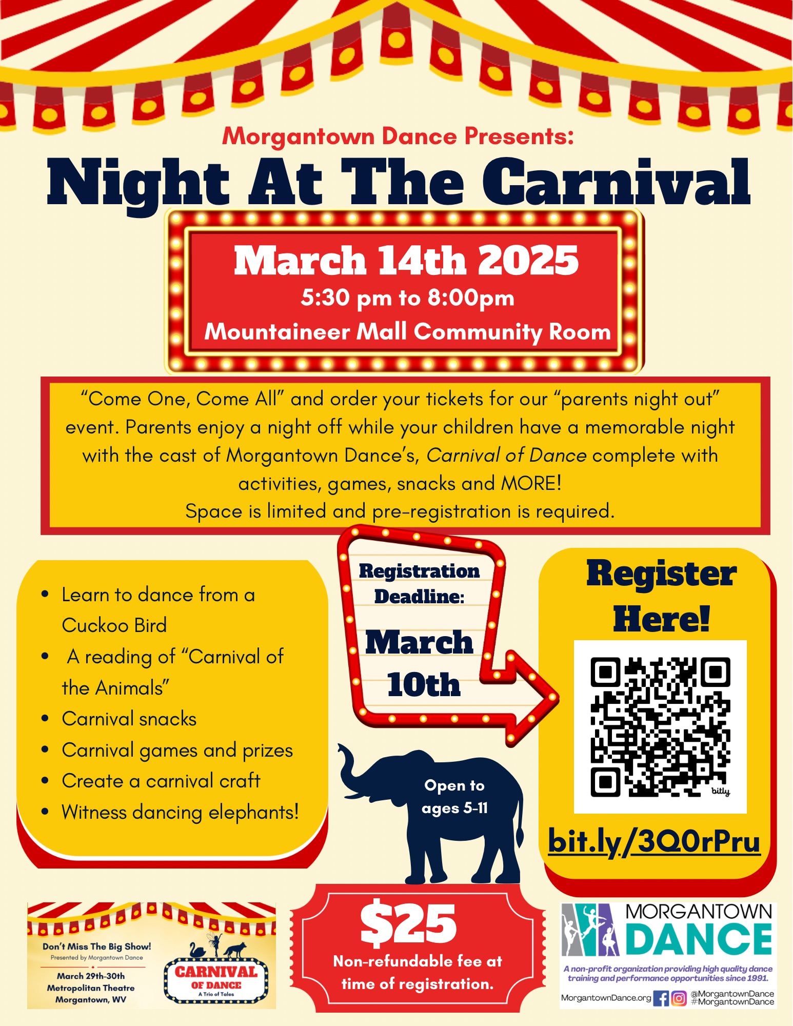 “Night at the Carnival”  Parents Night Out Event