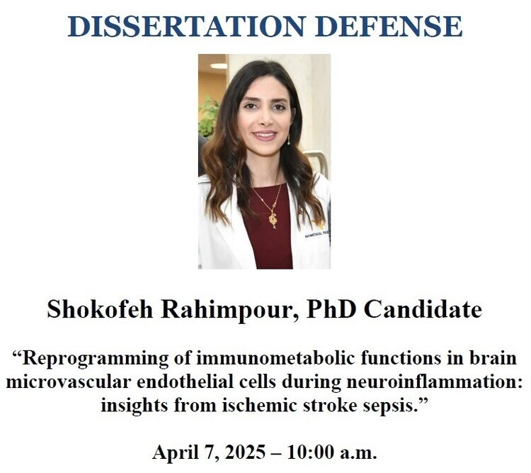 Dissertation Defense: Shokofeh Rahimpourkaldeh