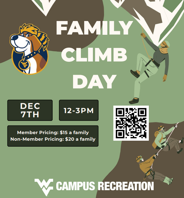 Dec 7, 2025: Family Climb Day at Student Recreation Center