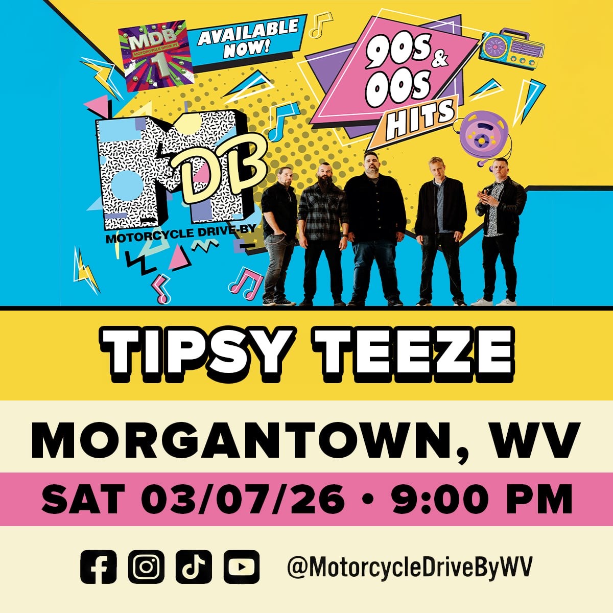 Motorcycle Drive-By LIVE at Tipsy Teeze with Ask Alice Supporting