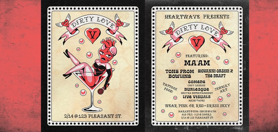 Dirty Love Rock Show 5th Anniversary w/ Ma’aM, Tony From Bowling, Giovanni Orsini & The Draft