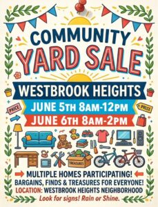 Community Yard Sale | Westbrook Heights