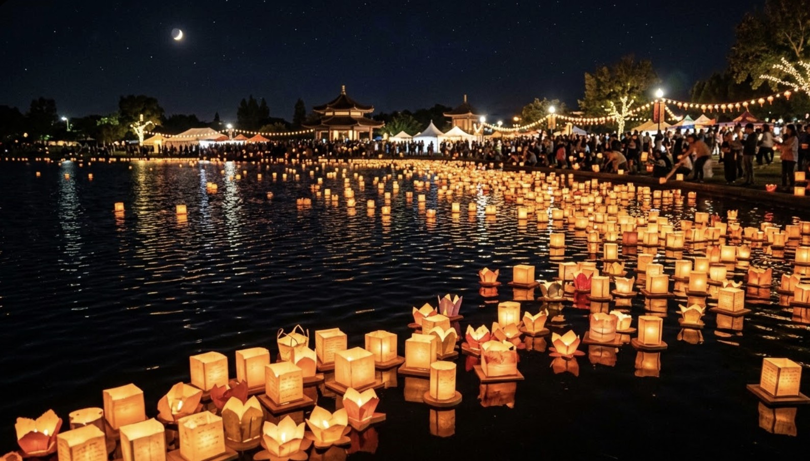 Morgantown Water Lantern Festival by Light The Night