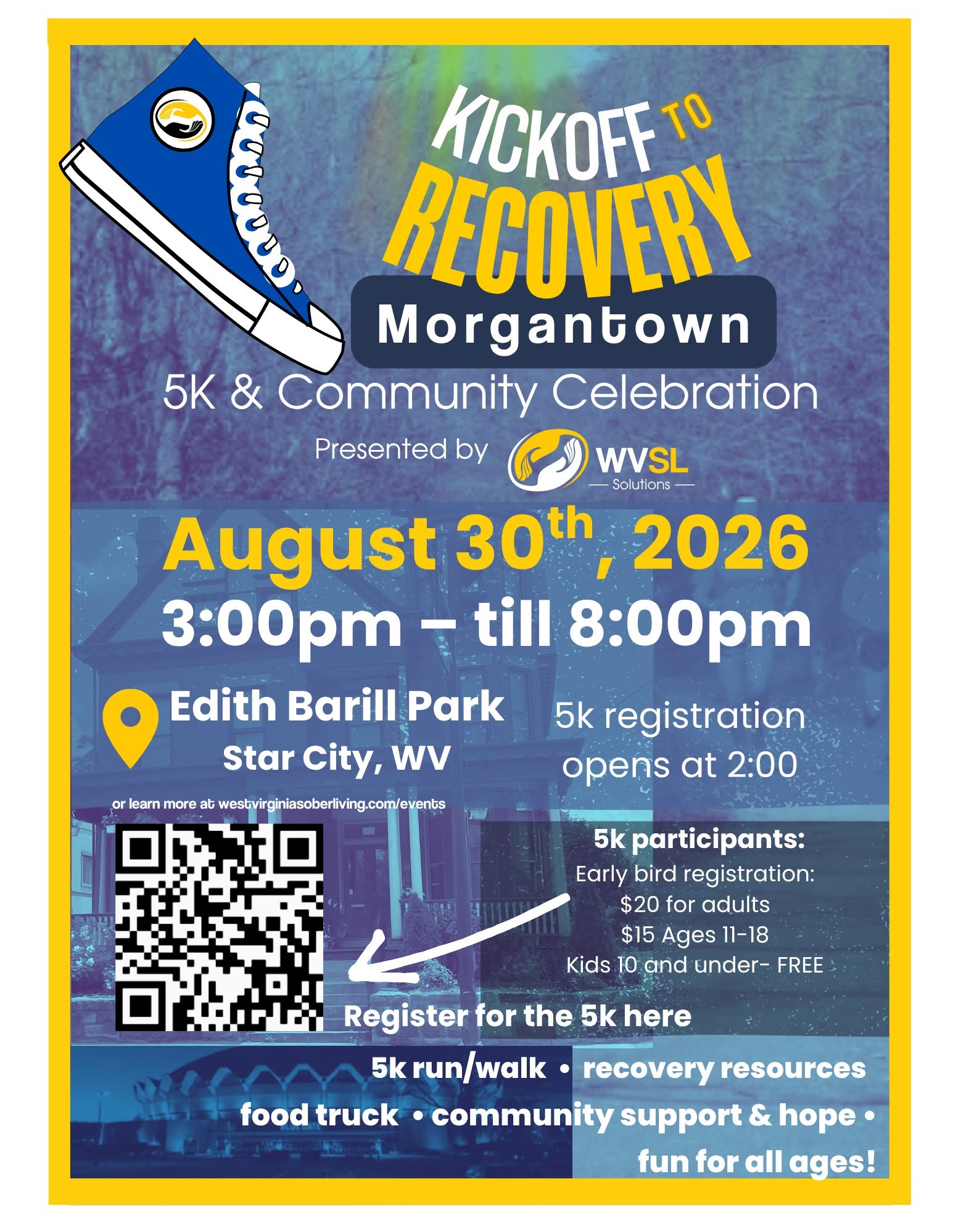 Morgantown Kickoff to Recovery 5k & Community Event