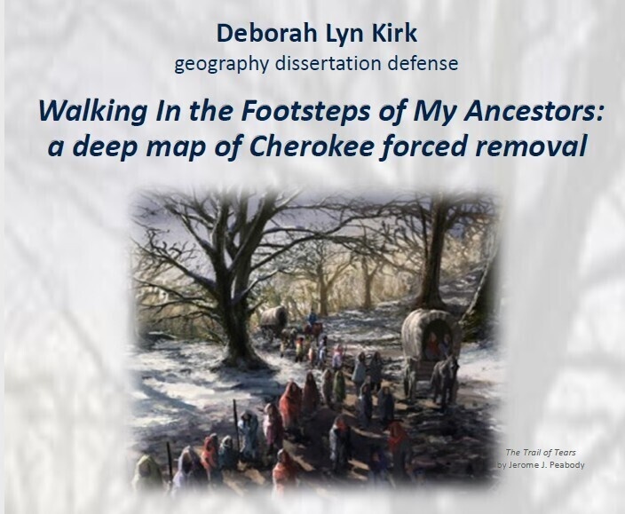 Deborah Kirk PhD Geography Defense